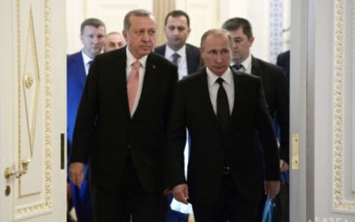 Putin a Erdogan sa dohodli na posilnení vojenskej spolupráce v Sýrii.