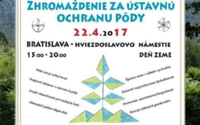 Zhromaždenie za ochranu pôdy. 