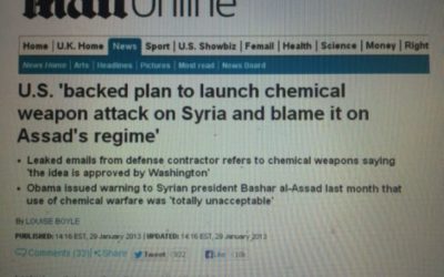 Daily Mail zmazal článok o pláne USA zorganizovať chemický útok v Sýrii.