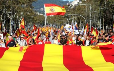 V Barcelone protestovalo 300-tisíc ľudí  proti nezávislosti Katalánska