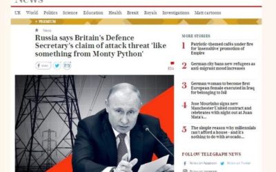 Ruské ministerstvo obrany odporučilo britskému generálnemu štábu, aby absolvovalo zdravotnú prehliadku.