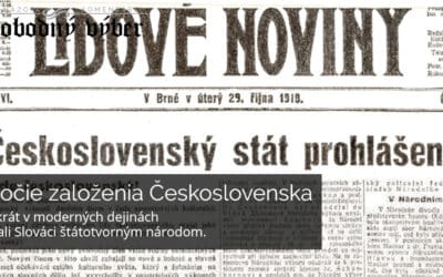Výročie založenia Československa