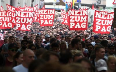 Masová demonštrácia v Mníchove: Desaťtisíce ľudí povedali NIE kontroverznému zákonu o polícii!