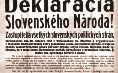 Pripomíname si 100. výročie Deklarácie slovenského národa.