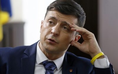 Prezidentský kandidát, komik a herec Vladimír Zelenskij prisľúbil, že po víťazstve vo voľbách pošle Petra Porošenka do väzenia.