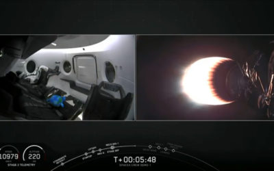 Veľký krok pre USA. Raketa SpaceX poslala k ISS novú loď, pozrite si video.