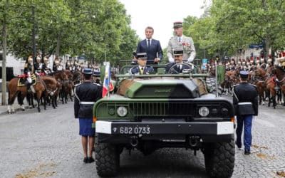 Macrona na Champs-Élysées vypískali, žlté vesty vypustili žlté balóny.