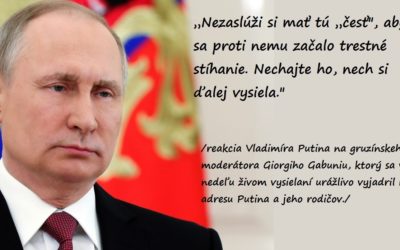 Putin zavrhol sankcie voči Tbilisi z úcty voči gruzínskemu ľudu.