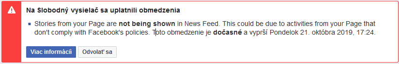 Tak nám Facebook obmedzil prístup na News Feed - dočasne 1