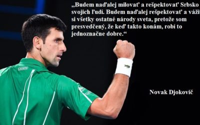 Reprezentuje vlasť a štedro pomáha v núdzi: Djokoviča ocenili vyznamenaním.