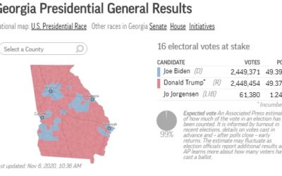 Biden prevzal vedenie v kľúčovom štáte Georgia.