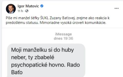 Robí ŠÚKL bohapustú politiku? Matovič odhalil možné pozadie „ospravedlnenia sa“ riaditeľky ŠÚKLu predsedníčke dozornej rady Európskej liekovej agentúry za jeho slová. „Ty zbabelé psychopatické h*vno.“ 