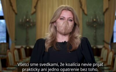Prezidentka sa pustila do vlády: “Neviete prijať ani jedno opatrenie bez sporov.” Hegera žiada, aby prevzal zodpovednosť. Premiér reaguje.