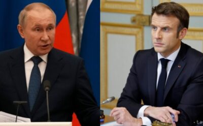Putin telefonicky vysvetlil Macronovi prečo Rusko napadlo Ukrajinu.