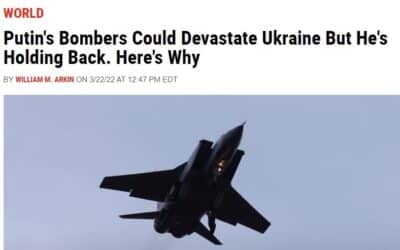 Putinovy ​​bombardéry by mohly zpustošit Ukrajinu, ale on se drží zpátky. Zde je vysvětlení proč.