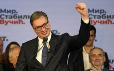 Vo voľbách zvíťazil prezident Vučič, uspela aj jeho strana.