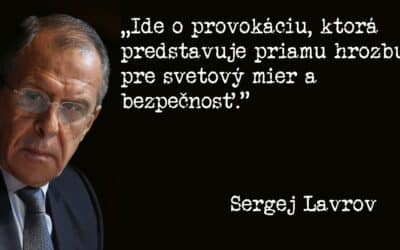 Lavrov popiera vojnové zločiny a tvrdí, že udalosti v Buči zinscenoval Kyjev.