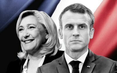 Vo francúzskych prezidentských voľbách uspeli Macron a Le Penová.