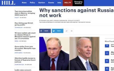 The Hill -Proč sankce proti Rusku nemusí fungovat.