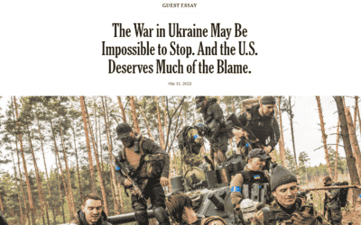 New York Times -Válku na Ukrajině je možná nemožné zastavit. A USA si zaslouží velkou část viny.