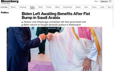 Flash -Bidenova návštěva Saudů v hodnocení Bloombergu.