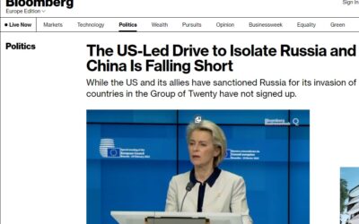 Snaha izolovat Rusko a Čínu pod vedením USA se nedaří.