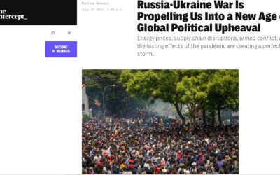 Rusko-ukrajinská válka nás pohání do nového věku globálních politických převratů.