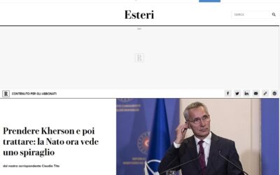 La Republica -Obsazení Chersonu a následné vyjednávání: NATO nyní vidí trhlinu.