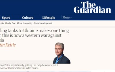 Vysielanie tankov na Ukrajinu jasne ukazuje jednu vec: teraz je to vojna Západu proti Rusku.