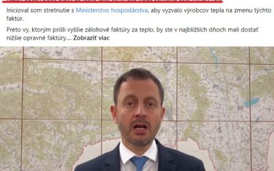 Vzniká nástenka hanby. Starostovia a primátori zverejnia účty za energie, sľuby vlády a realita sa rozchádzajú.