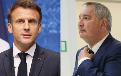 Rogozin poslal Macronovi varovný list a šrapnel z francúzskej húfnice, ktorý ho zranil na Ukrajine.