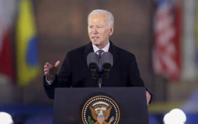 Prezident Biden vo Varšave: Sme nepriatelia tyranov, Putin môže vojnu zastaviť jedným slovom.