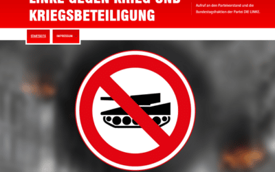 V Německu vznikla pod křídly Die Linke protiválečná iniciativa.