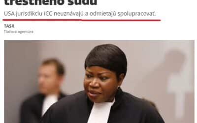 Ruské veľvyslanectvo vo Washingtone prirovnalo pozíciu USA k ICC s „pomalou schizofréniou“.