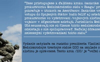 Jedna a tá istá krajina /USA/…jeden a ten istý Medzinárodný súd v Haagu /ICC/.