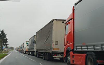 Únia autodopravcov zablokovala hraničný priechod Vyšné Nemecké – Užhorod.