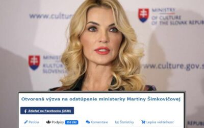 Ministerstvo kultúry SR podalo trestné oznámenie v súvislosti s petíciou na odvolanie ministerky.