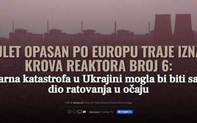 Nebezpečná ruleta  pro Evropu pokračuje nad střechou reaktoru číslo 6: Jaderná katastrofa na Ukrajině by mohla být nedílnou součástí zoufalého válčení.