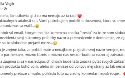 “Návrat do komunizmu?” Attilu Végha “potrestala” známa spoločnosť za názor vo voľbách.