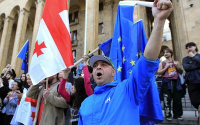 V Gruzínsku boli protesty proti návrhu zákona o zahraničných agentoch.