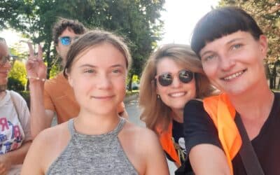 Greta Thunbergová bola v Bratislave na pochode mimovládok.