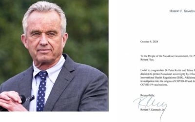 Robert F. Kennedy podporuje Petra Kotlára a Roberta Fica v súvislosti s odmietnutím SR podpísania zmluvy IHR.