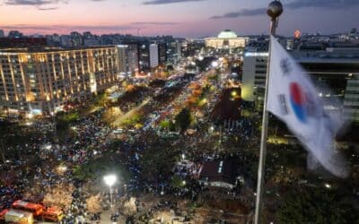 Za prezidentovo odvolanie protestovalo v Soule takmer 150-tisíc ľudí.