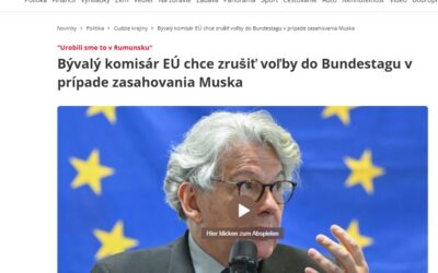 Bývalý komisař Evropské komise chce  anulovat volby  do Bundestagu  kvůli vměšování Elona Muska.