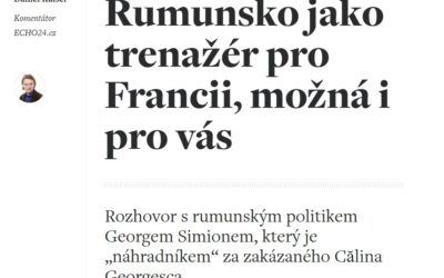 Daniel Kaiser: Rozhovor s rumunským politikem Georgem Simionem, který je „náhradníkem“ za zakázaného Călina Georgesca.