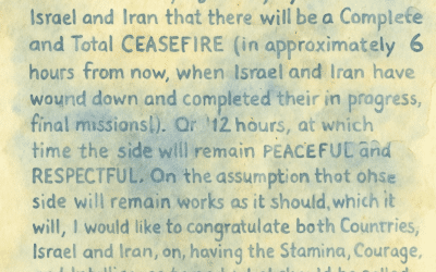 Flash: Trump ohlásil konec války Izrael -Irán.