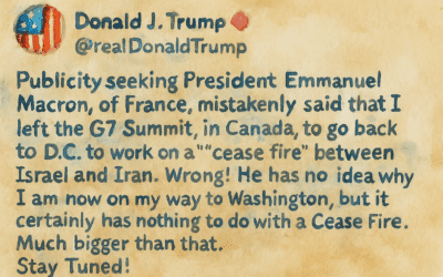 Trump poprel tvrdenia, že jeho odchod zo summitu G7 súvisí s Iránom.
