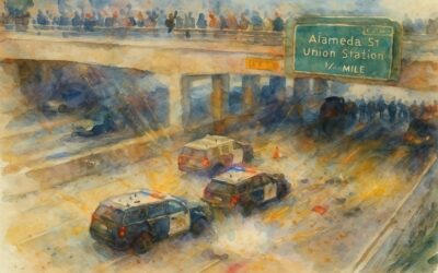Blokované cesty, zapálené autá. Po nasadení Národnej gardy v Los Angeles sa vyhrotila situácia.