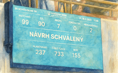 Parlament 90 hlasmi schválil novelu Ústavy SR.