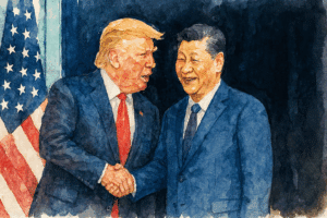 Si a Trump sa stretli. Silné vyhlásenia a odvážne plány. 3